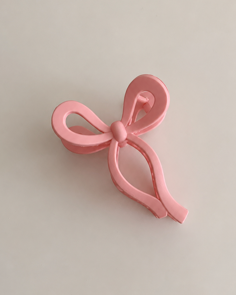 bow hair claw clip