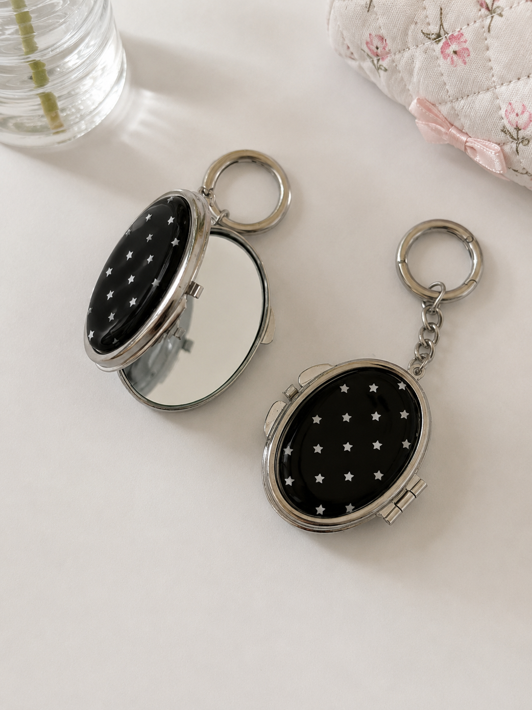 Starry Secret Mirror Keychain