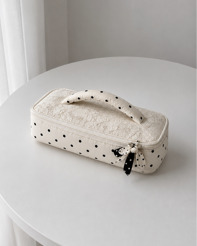 Dotty Bow Travel Pouch