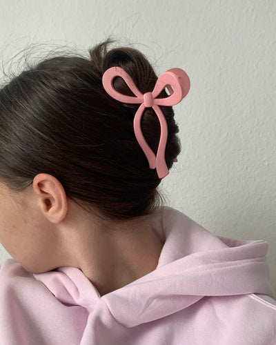 bow hair claw clip