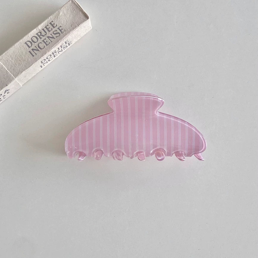 stripped hair claw clip