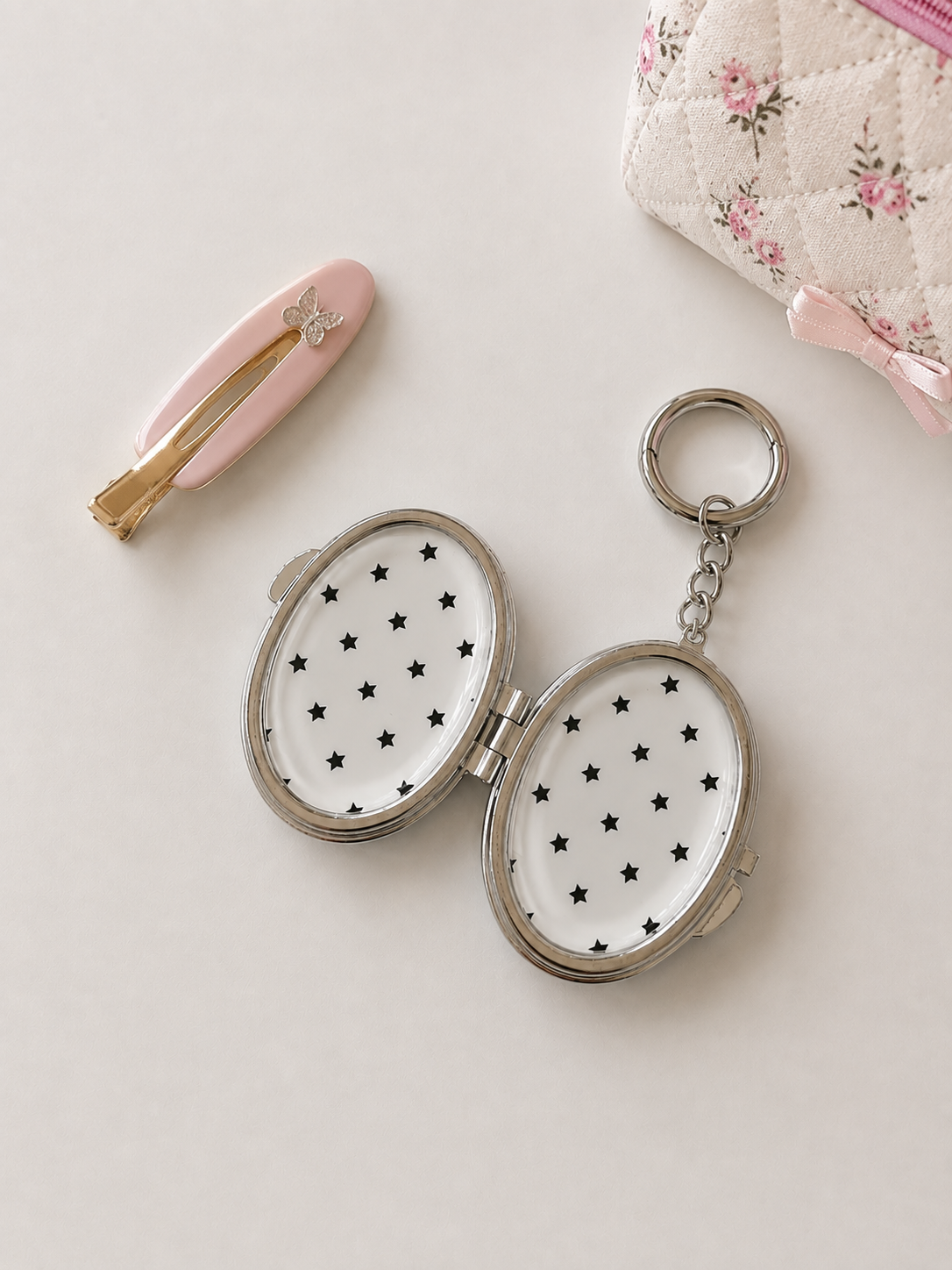 Starry Secret Mirror Keychain